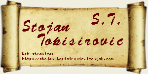Stojan Topisirović vizit kartica